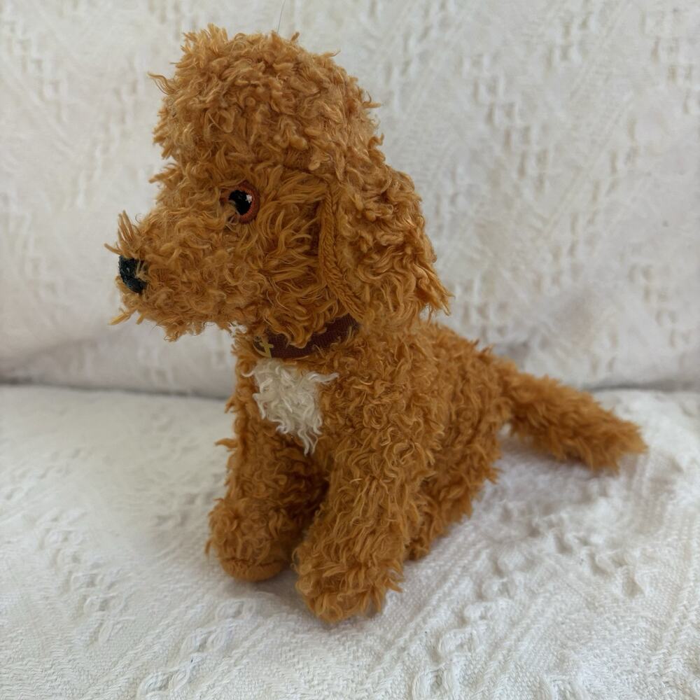 Disney Fancy Nancy Poodle Dog Plush 6" Stuffed Animal Embroidered Eyes Just Play